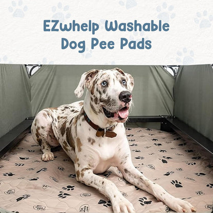 Premium Reusable Dog Pee Pads - Washable Waterproof Mats for Potty Training & Whelping - 24x36 Inch, 2 Pack with Rounded Corners